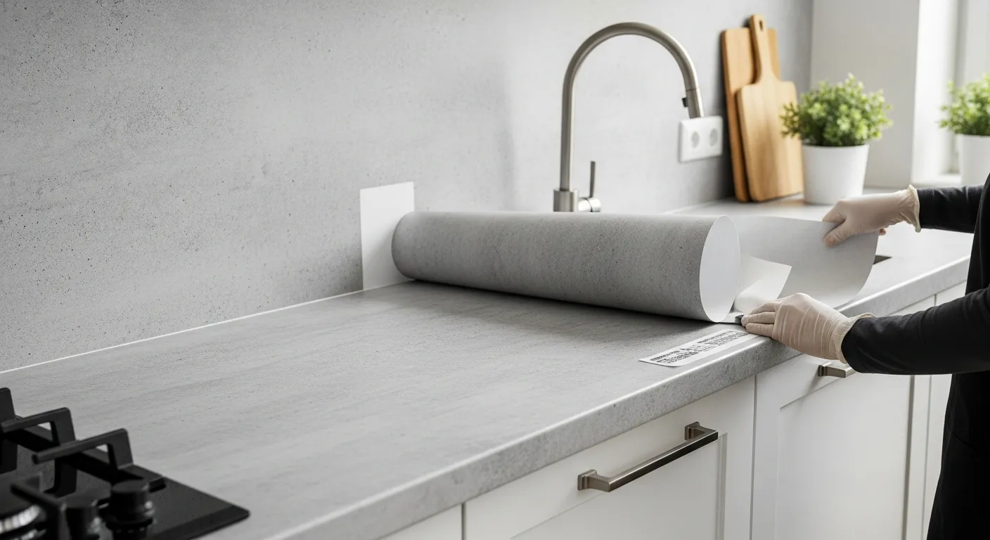 Film adhésif professionnel pour pose sur surfaces planes